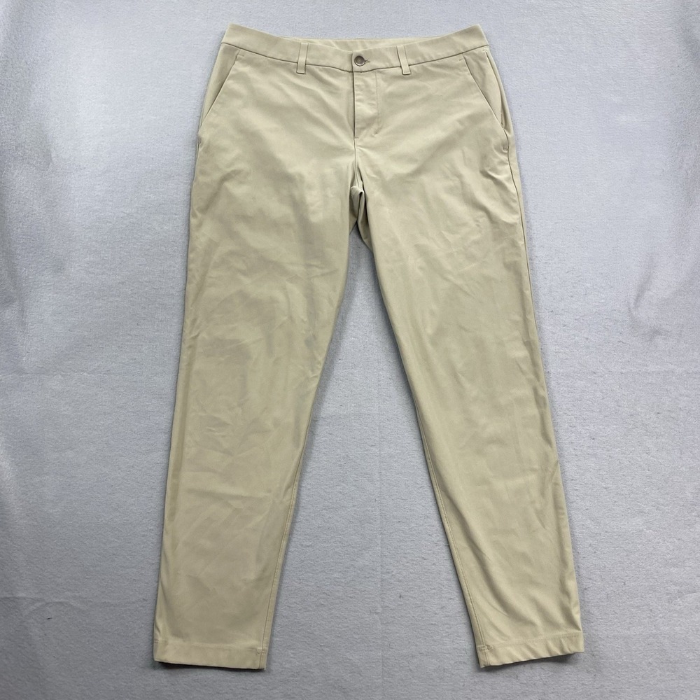 Lululemon Pants Mens 33 Beige ABC Slim Fit Trouser Warpstreme LM5AO4S.03